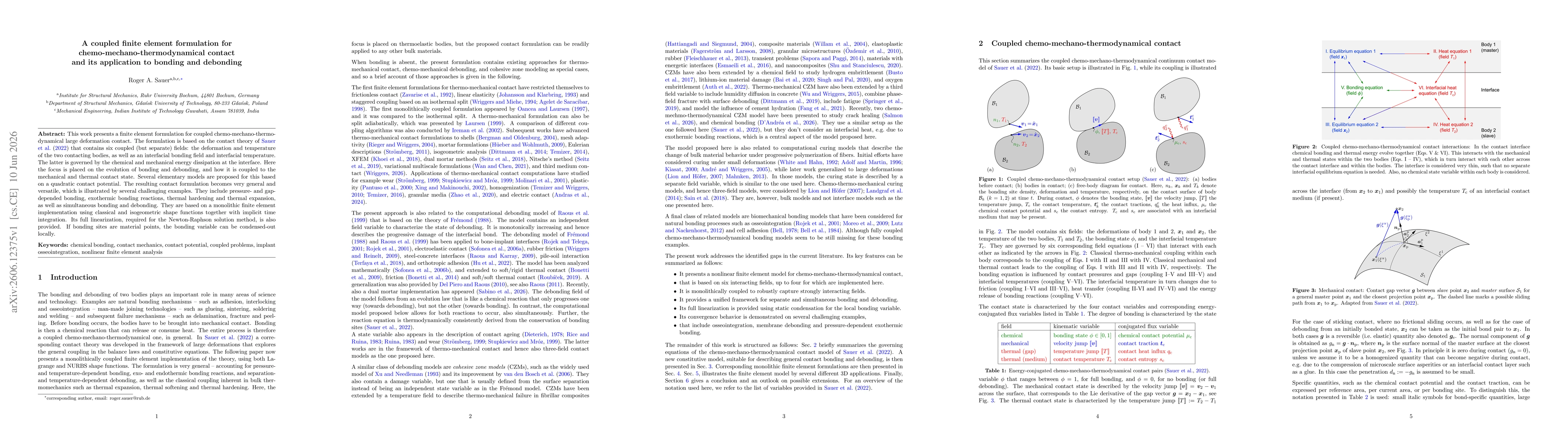 Thumbnail for A coupled finite element formulation for chemo-mechano-thermodynamical contact and its application to bonding and debonding