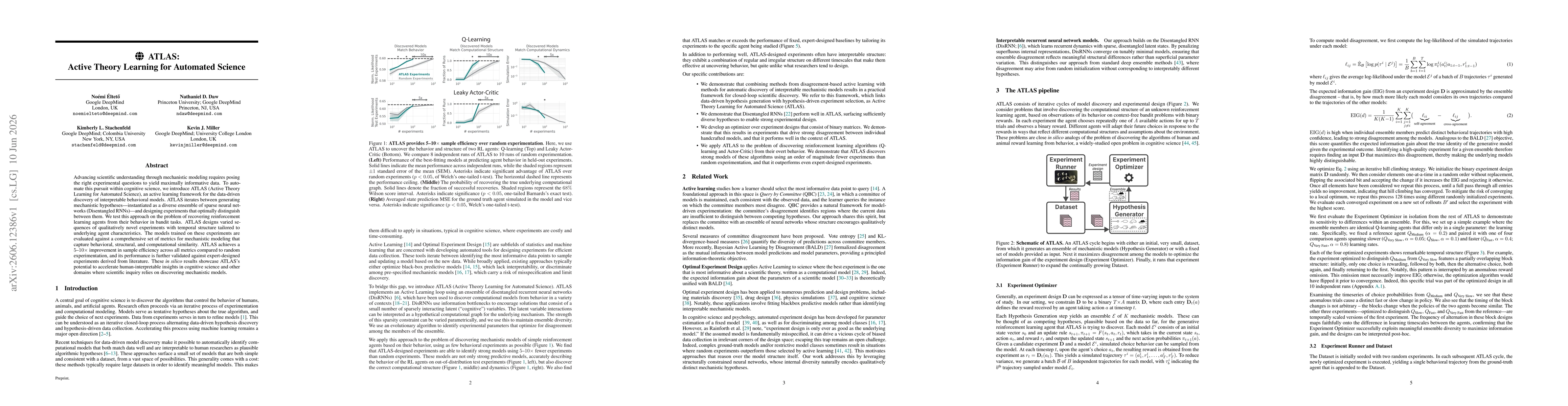 Thumbnail for ATLAS: Active Theory Learning for Automated Science