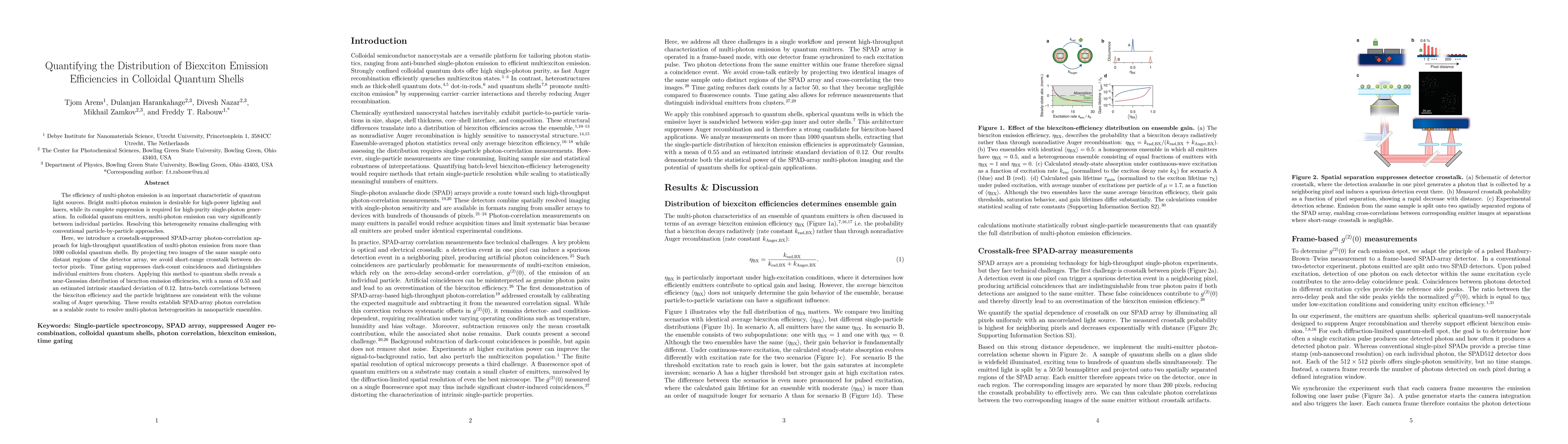 Thumbnail for Quantifying the Distribution of Biexciton Emission Efficiencies in Colloidal Quantum Shells