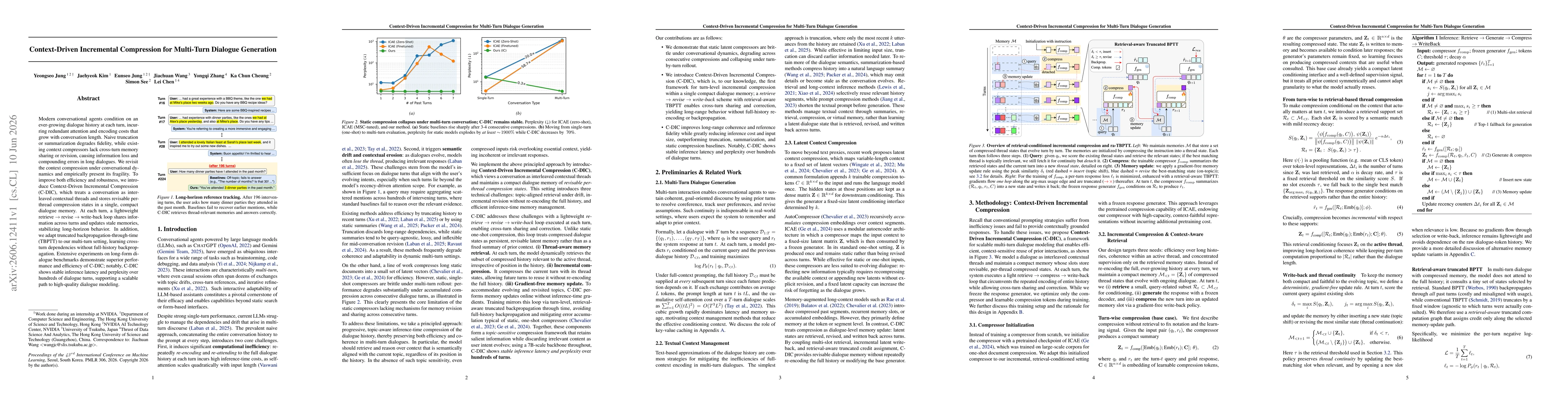Thumbnail for Context-Driven Incremental Compression for Multi-Turn Dialogue Generation