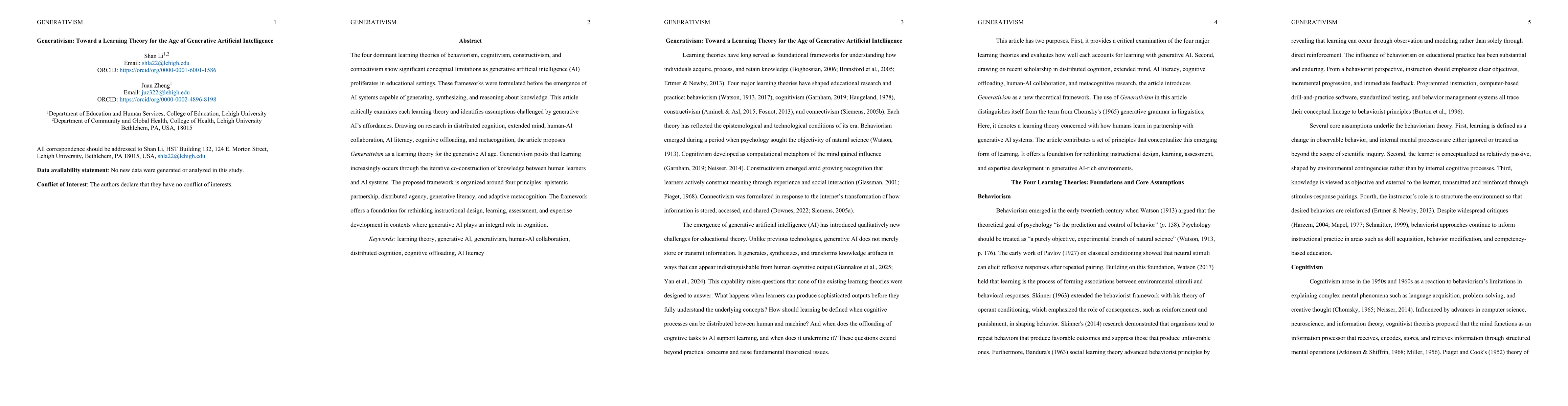 Thumbnail for Generativism: Toward a Learning Theory for the Age of Generative Artificial Intelligence