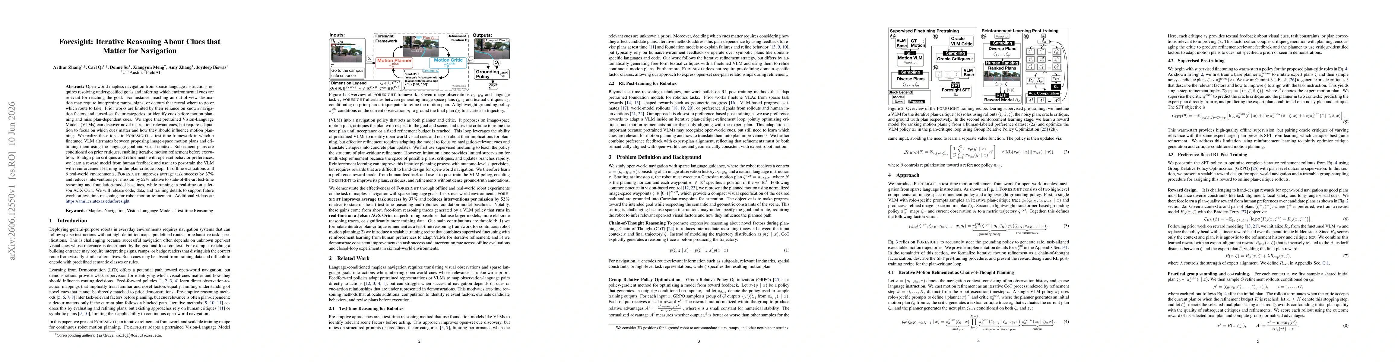 Thumbnail for Foresight: Iterative Reasoning About Clues that Matter for Navigation