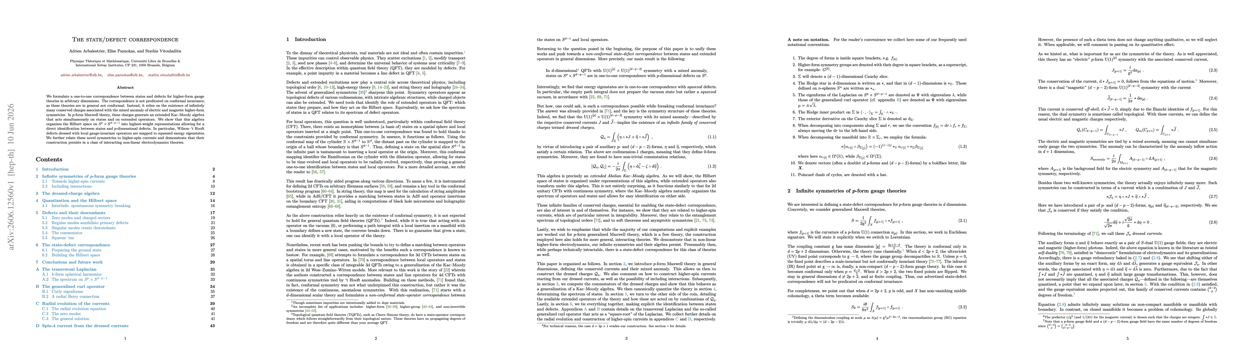 Thumbnail for The state/defect correspondence