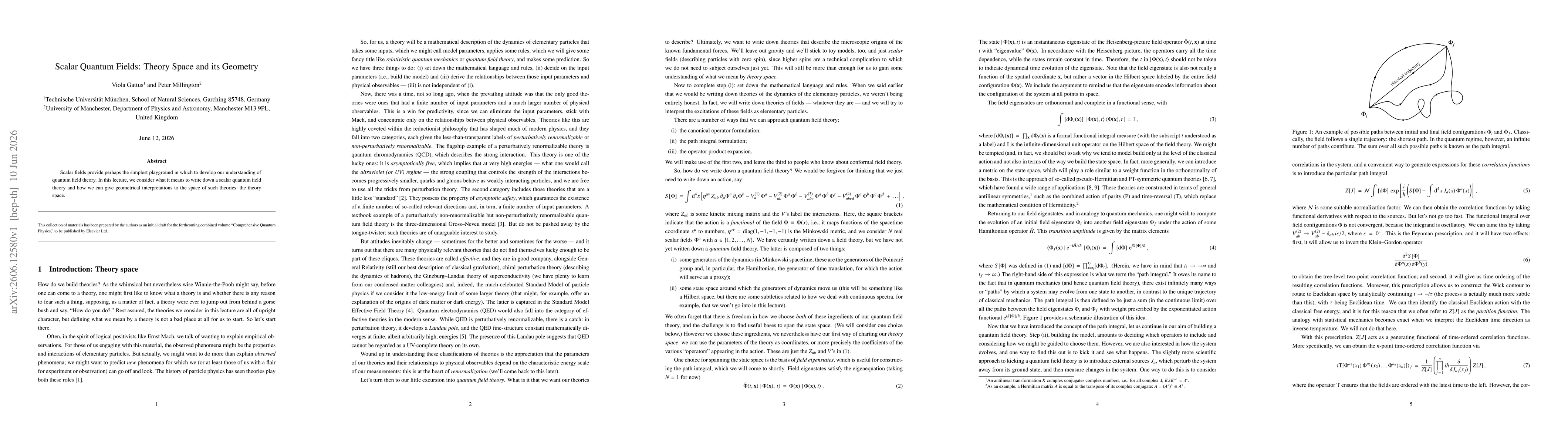 Thumbnail for Scalar Quantum Fields: Theory Space and its Geometry