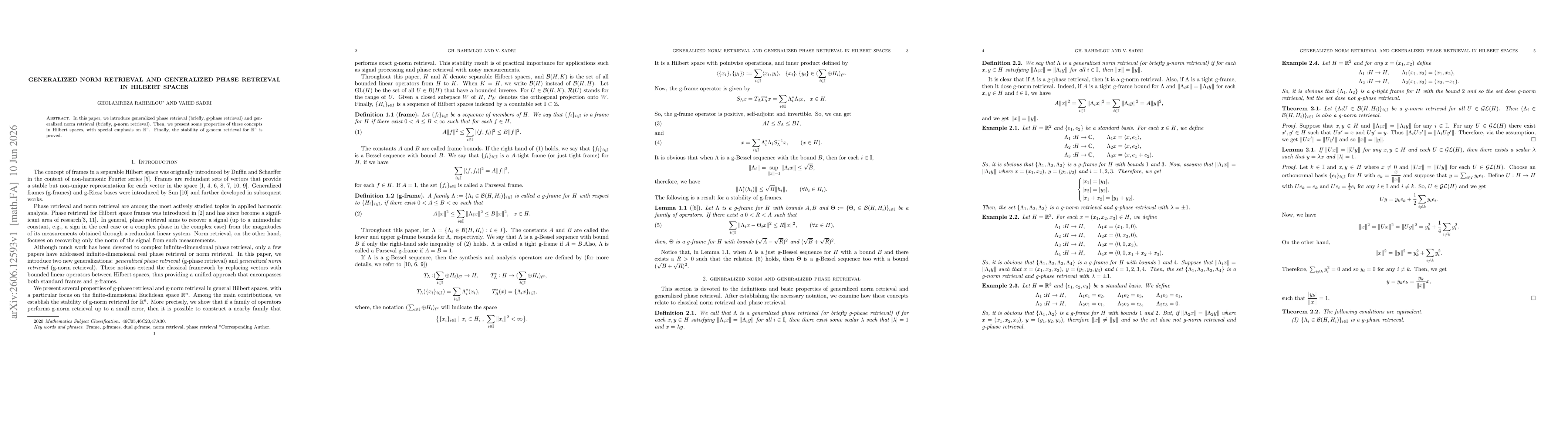 Thumbnail for Generalized norm retrieval and generalized phase retrieval in Hilbert spaces