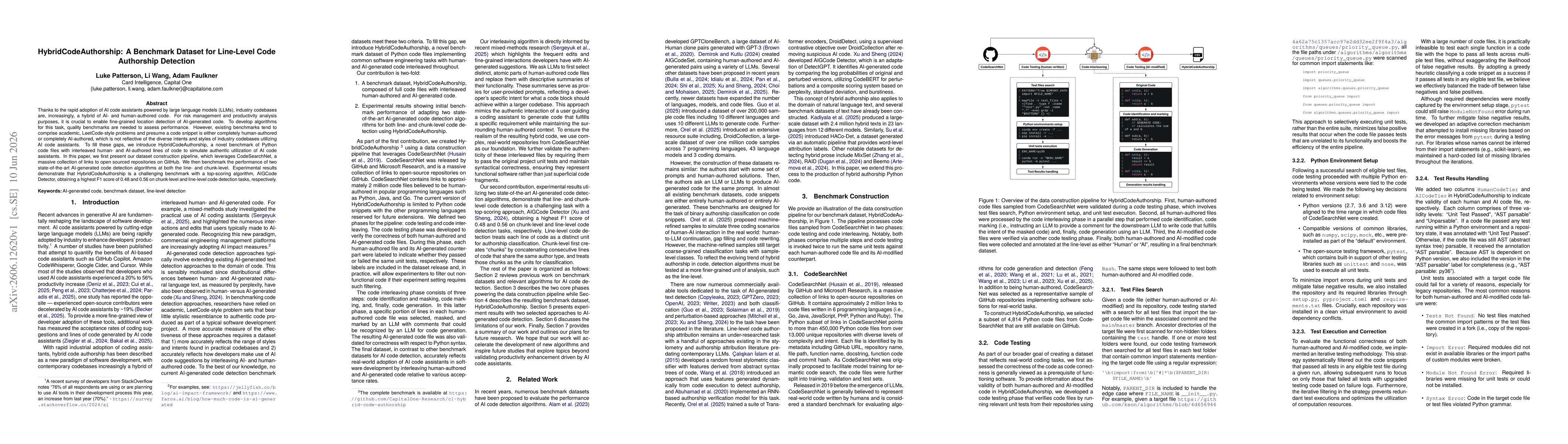 Thumbnail for HybridCodeAuthorship: A Benchmark Dataset for Line-Level Code Authorship Detection