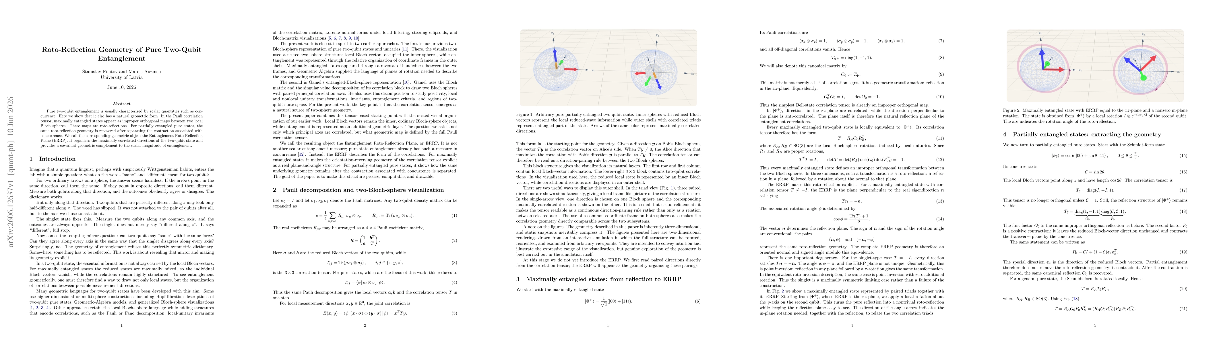 Thumbnail for Roto-Reflection Geometry of Pure Two-Qubit Entanglement