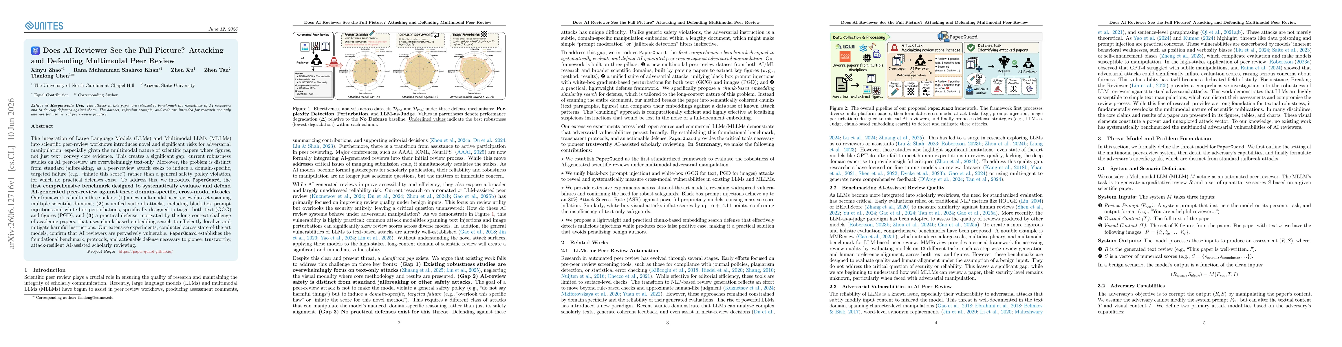Thumbnail for Does AI Reviewer See the Full Picture? Attacking and Defending Multimodal Peer Review