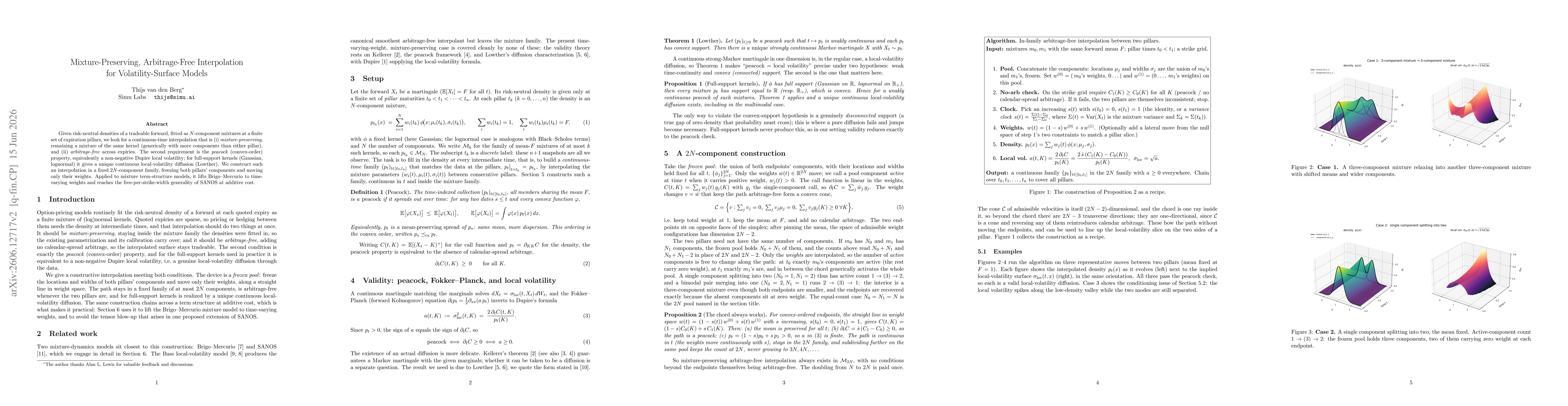 Thumbnail for In-Family Arbitrage-Free Interpolation of Mixture Densities Across Expirations