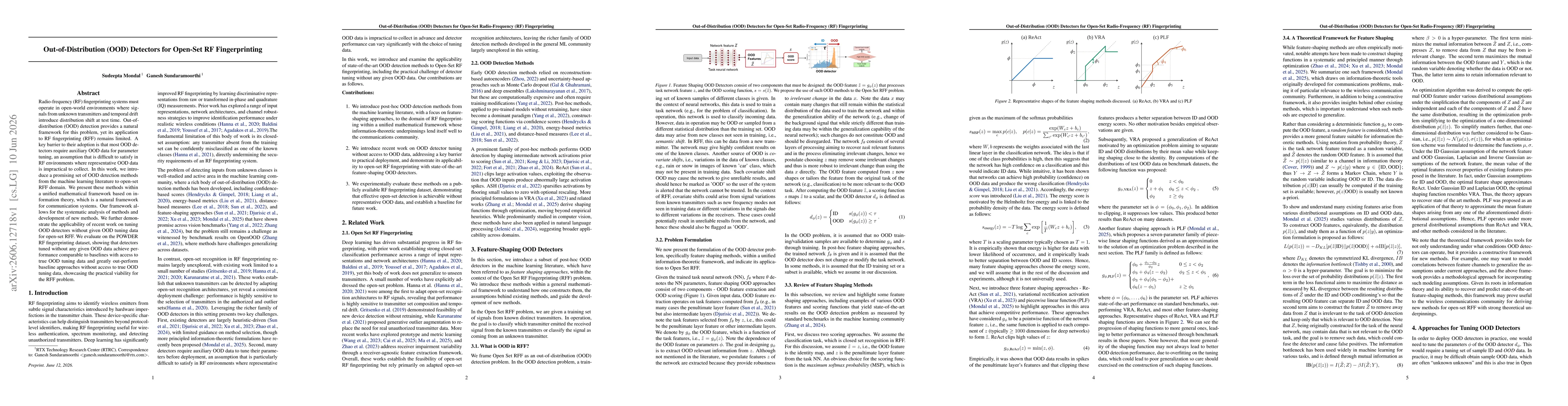 Thumbnail for Out-of-Distribution (OOD) Detectors for Open-Set RF Fingerprinting