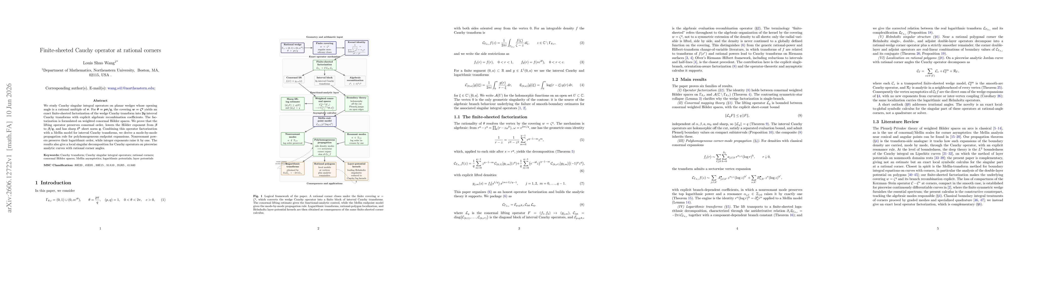Thumbnail for Finite-sheeted Cauchy operator at rational corners