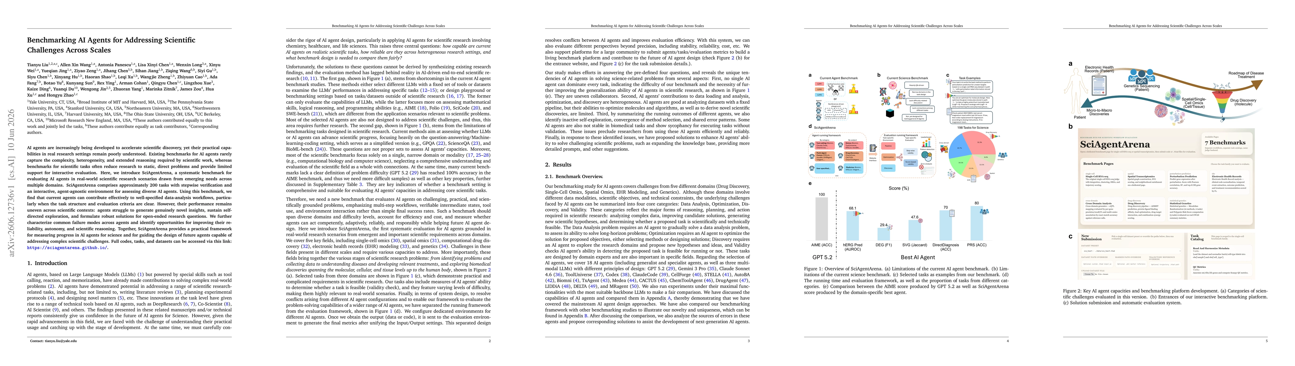 Thumbnail for Benchmarking AI Agents for Addressing Scientific Challenges Across Scales