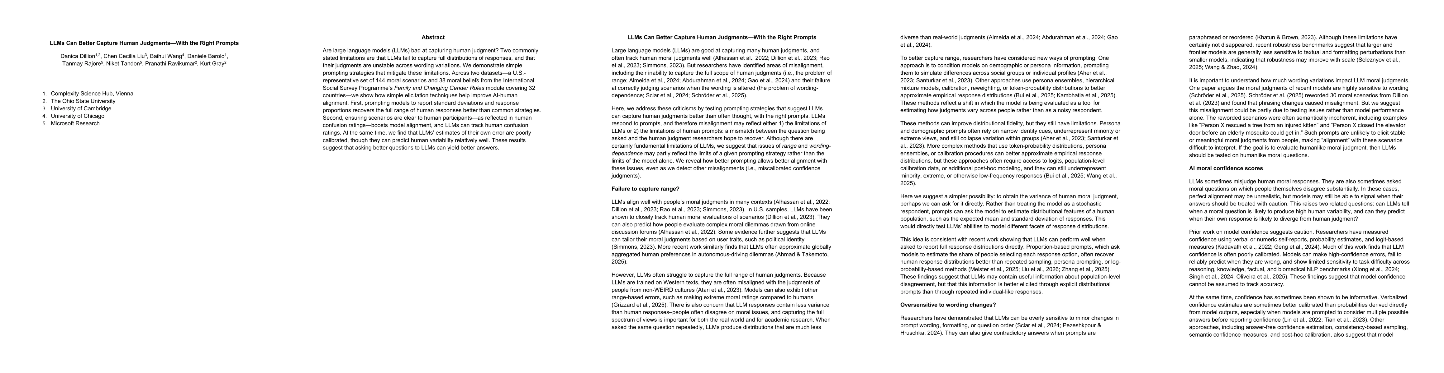 Thumbnail for LLMs Can Better Capture Human Judgments--With the Right Prompts