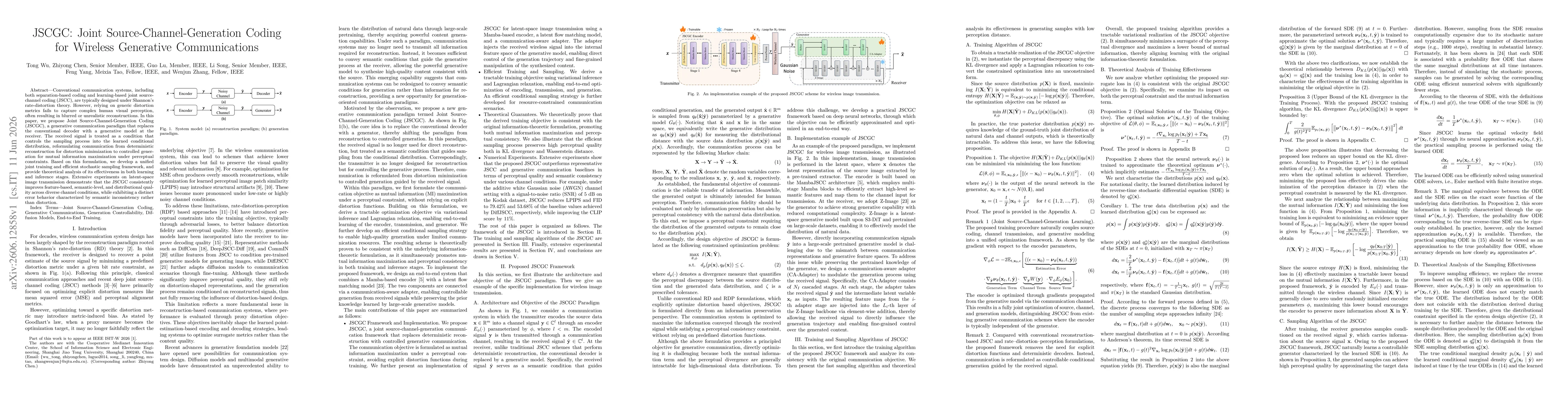 Thumbnail for JSCGC: Joint Source-Channel-Generation Coding for Wireless Generative Communications