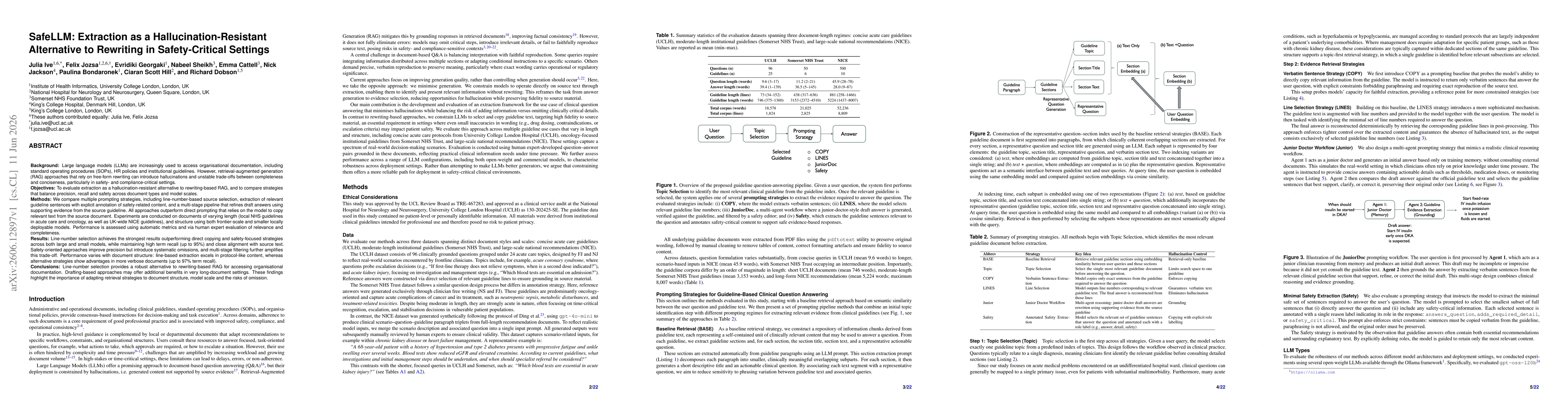 Thumbnail for SafeLLM: Extraction as a Hallucination-Resistant Alternative to Rewriting in Safety-Critical Settings