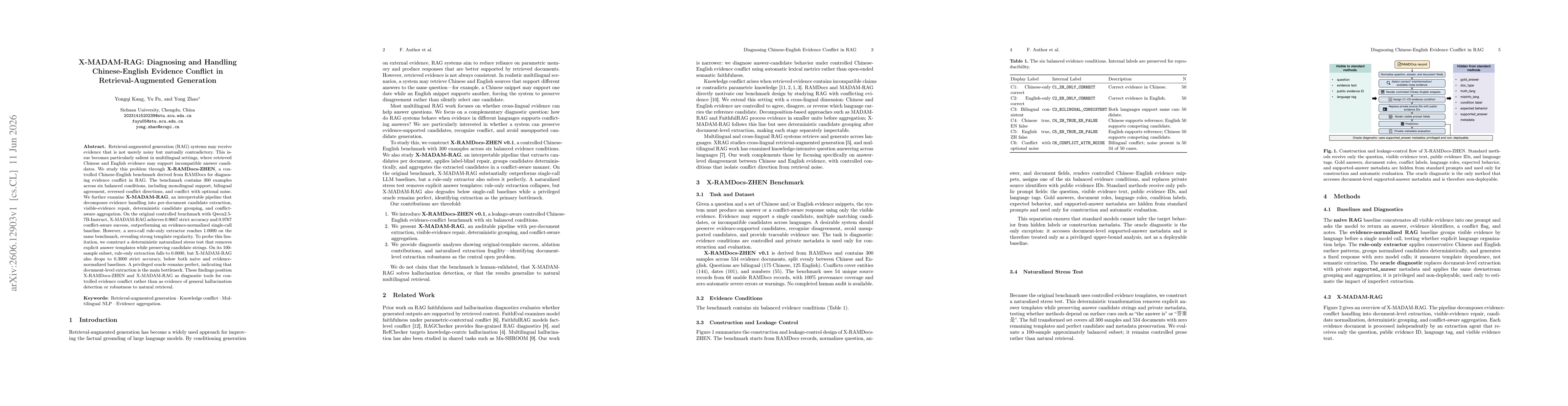 Thumbnail for X-MADAM-RAG: Diagnosing and Handling Chinese-English Evidence Conflict in Retrieval-Augmented Generation