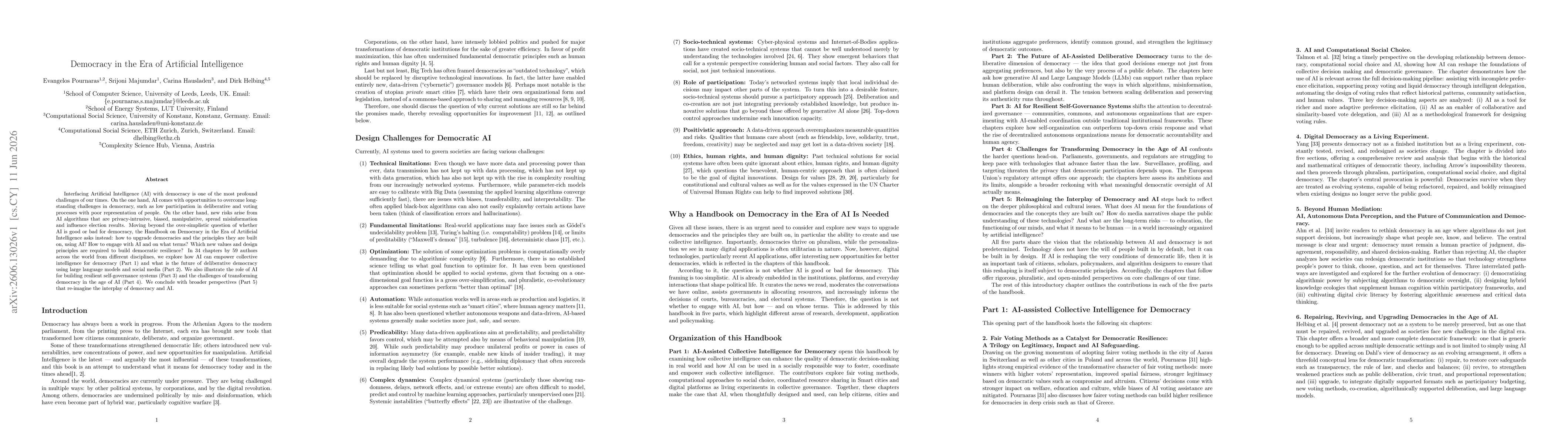 Thumbnail for Democracy in the Era of Artificial Intelligence