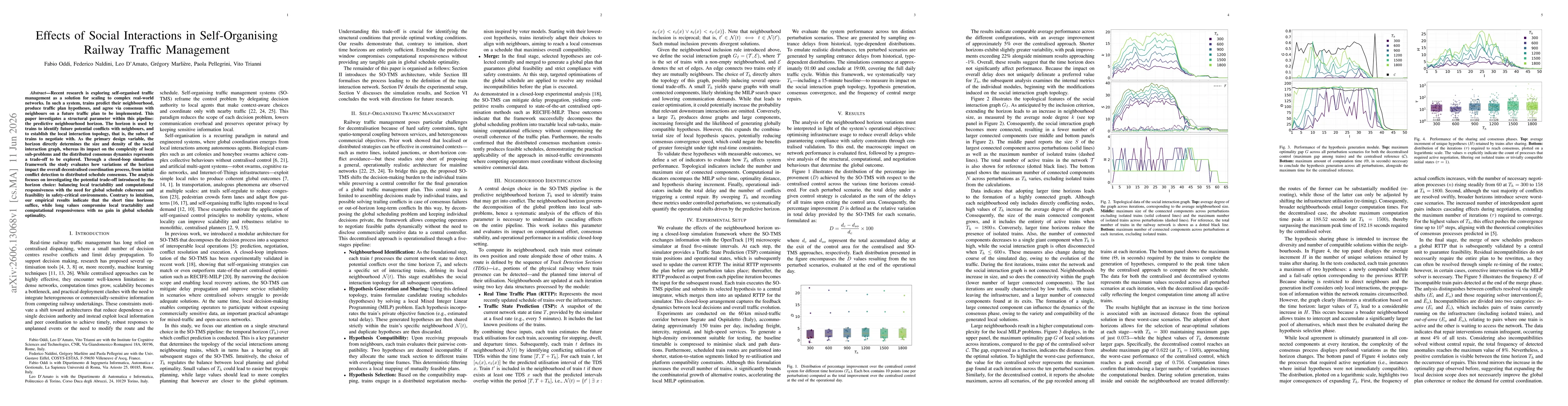 Thumbnail for Effects of Social Interactions in Self-Organising Railway Traffic Management