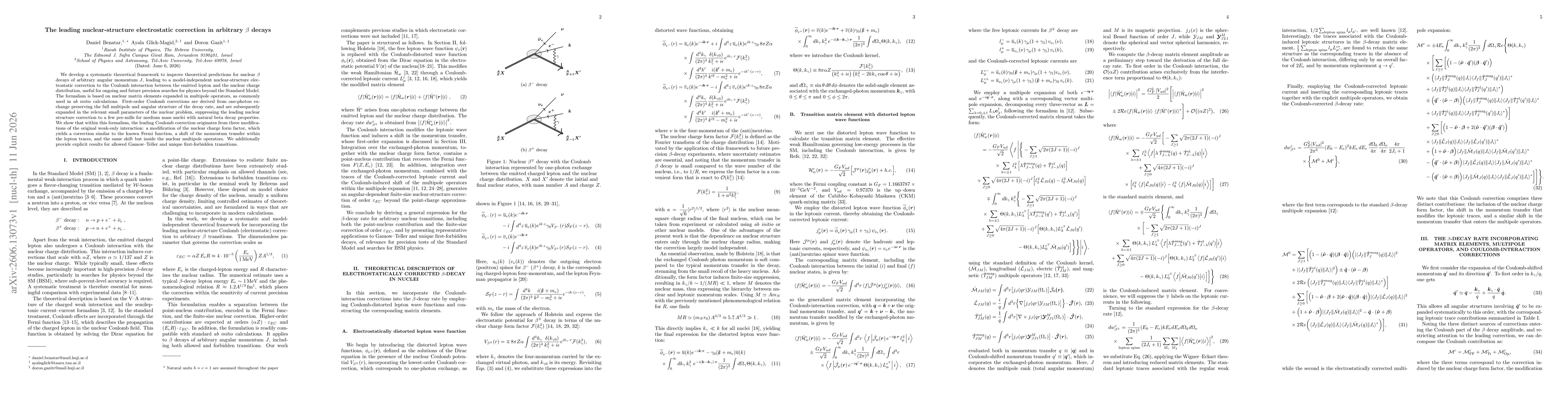 Thumbnail for The leading nuclear-structure electrostatic correction in arbitrary $β$ decays
