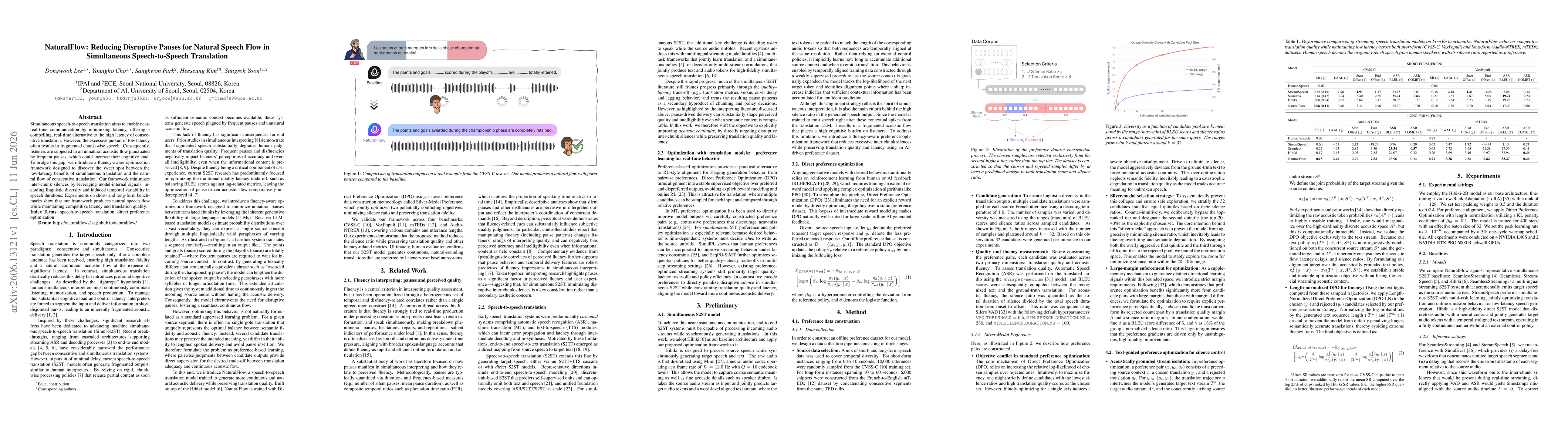 Thumbnail for NaturalFlow: Reducing Disruptive Pauses for Natural Speech Flow in Simultaneous Speech-to-Speech Translation