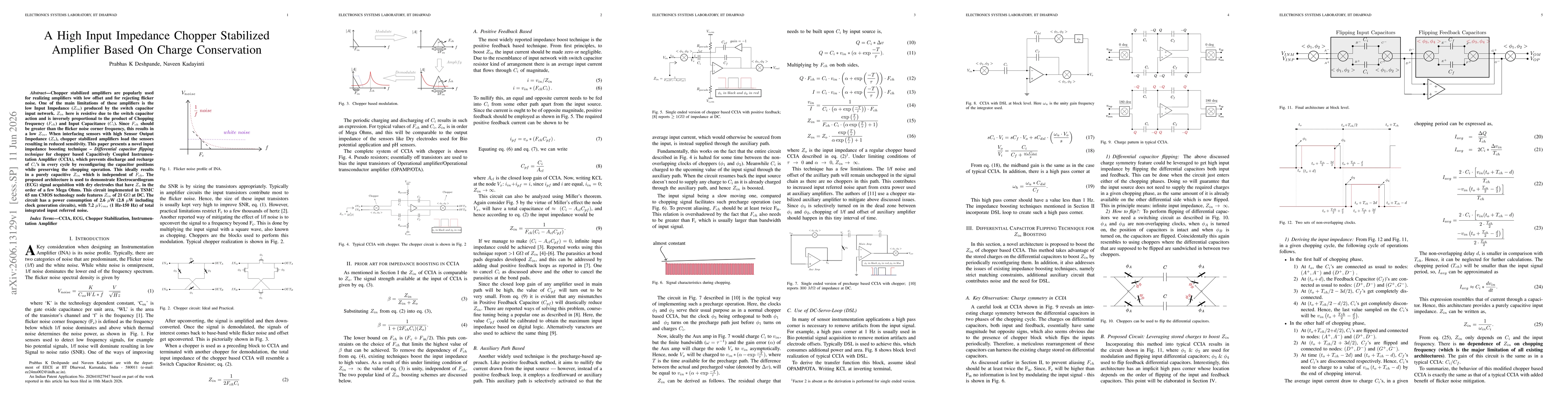 Thumbnail for A High Input Impedance Chopper Stabilized Amplifier Based On Charge Conservation