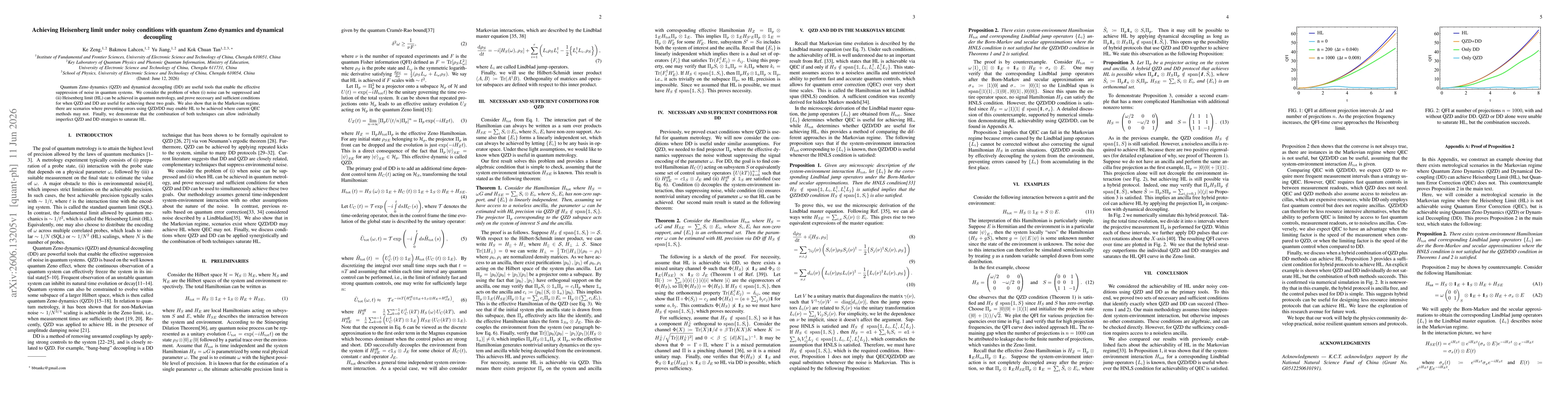 Thumbnail for Achieving Heisenberg limit under noisy conditions with quantum Zeno dynamics and dynamical decoupling