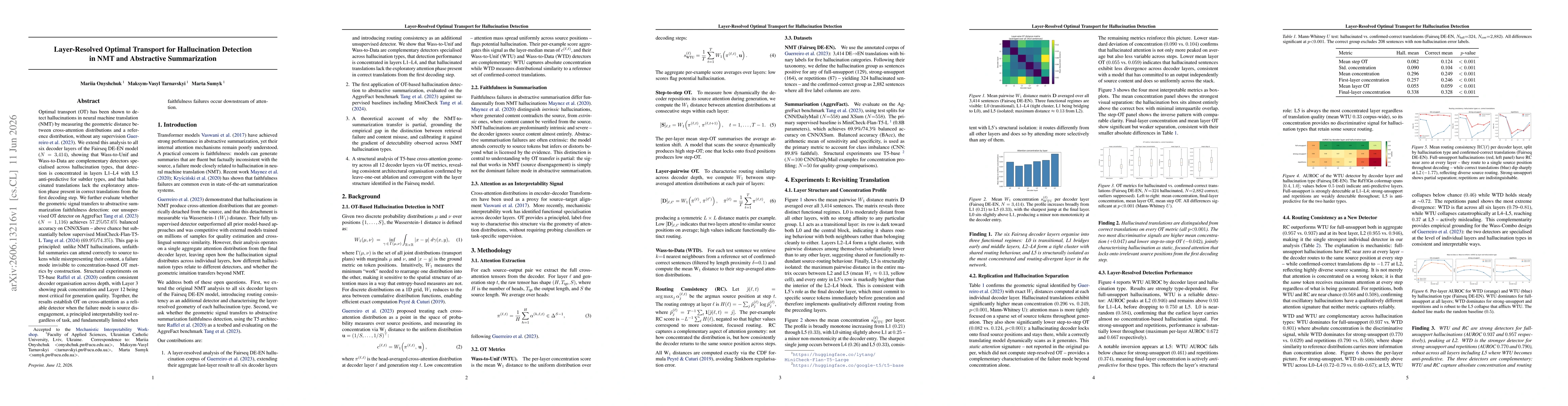 Thumbnail for Layer-Resolved Optimal Transport for Hallucination Detection in NMT and Abstractive Summarization