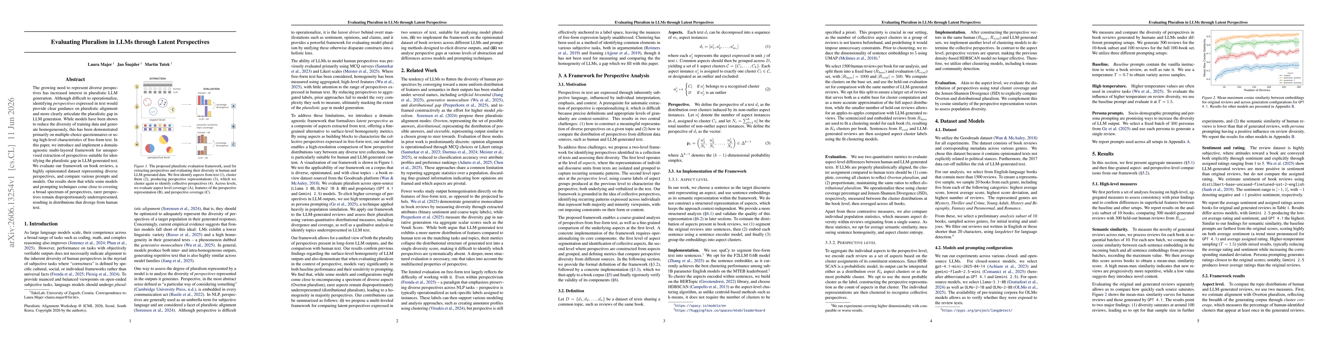 Thumbnail for Evaluating Pluralism in LLMs through Latent Perspectives
