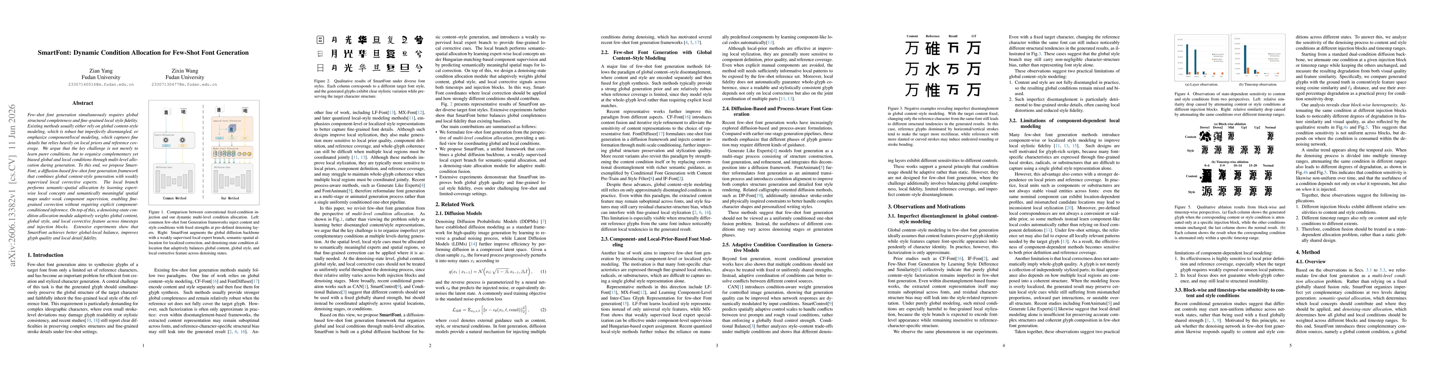 Thumbnail for SmartFont: Dynamic Condition Allocation for Few-Shot Font Generation