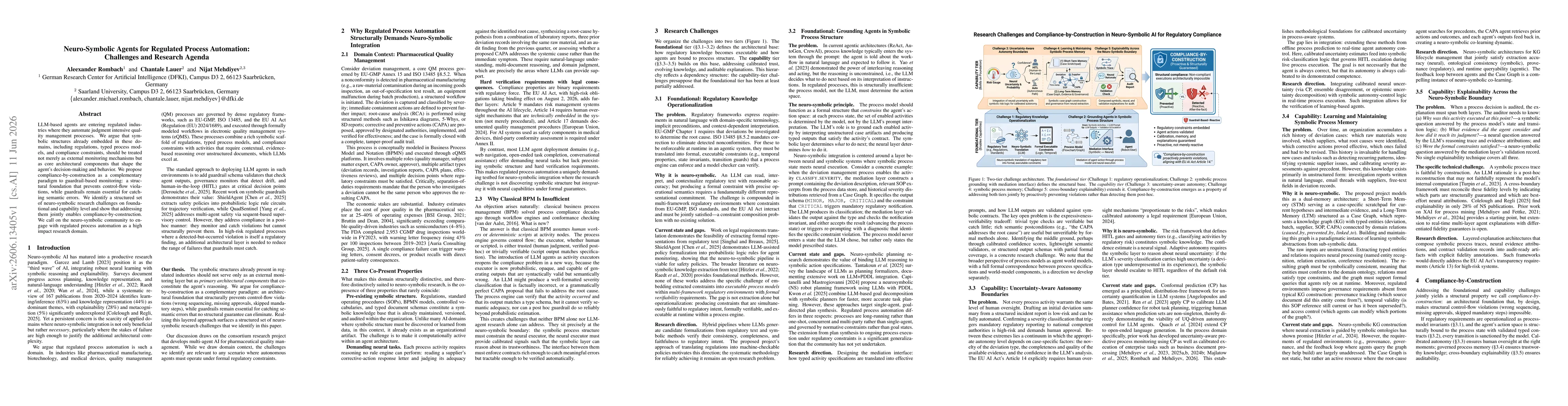 Thumbnail for Neuro-Symbolic Agents for Regulated Process Automation: Challenges and Research Agenda