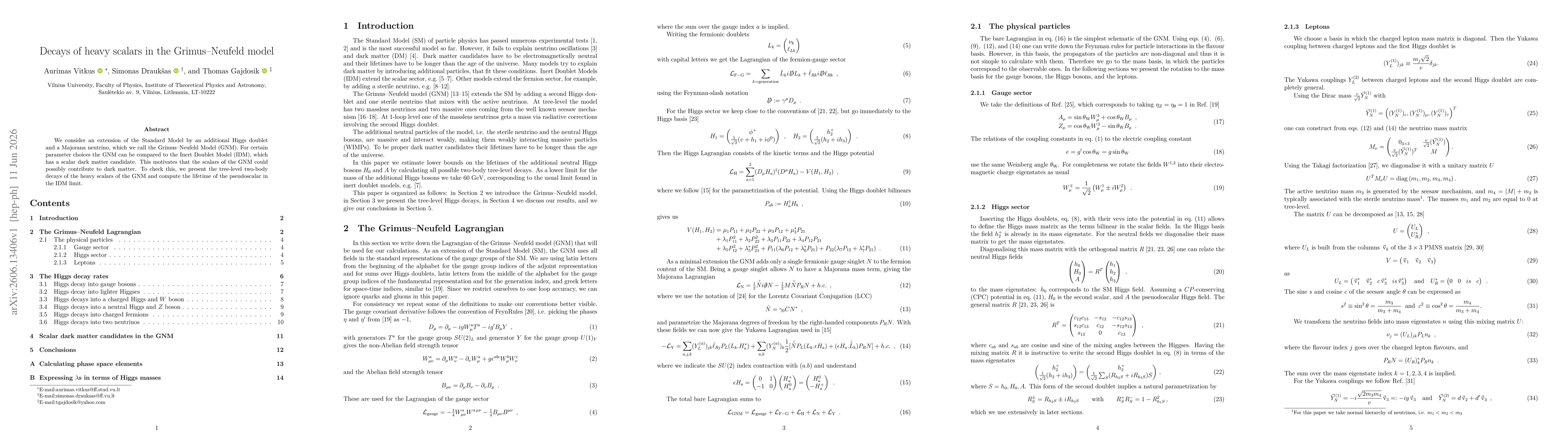 Thumbnail for Decays of heavy scalars in the Grimus-Neufeld model