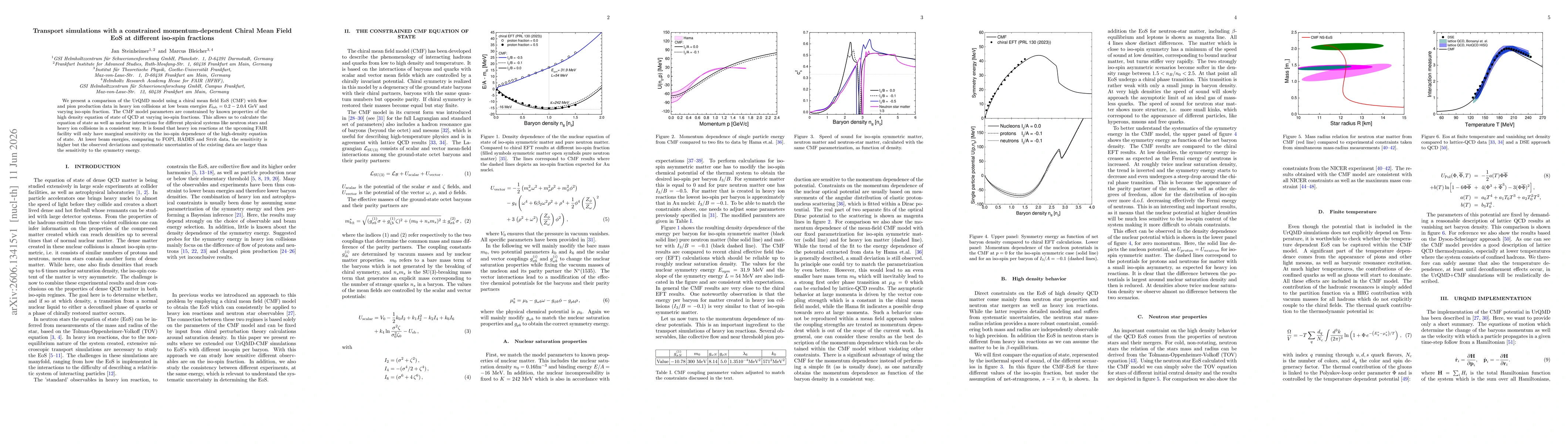 Thumbnail for Transport simulations with a constrained momentum-dependent Chiral Mean Field EoS at different iso-spin fractions