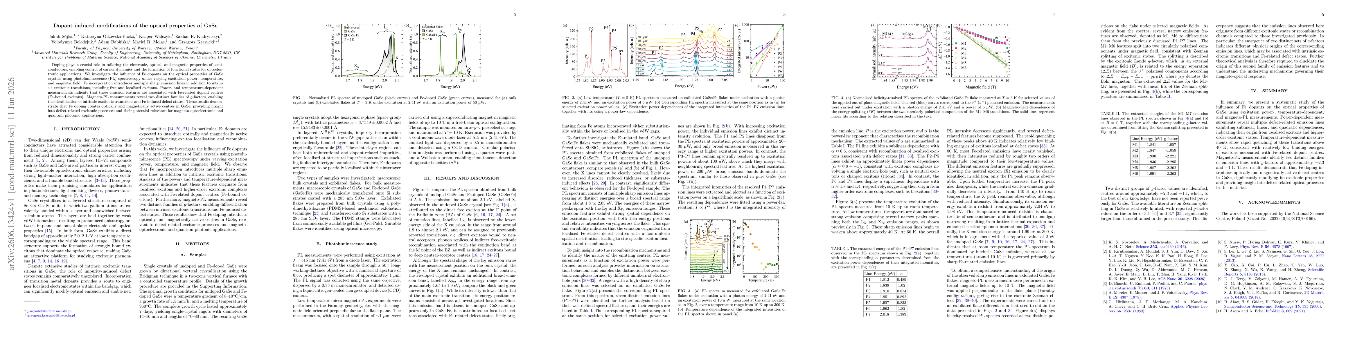 Thumbnail for Dopant-induced modifications of the optical properties of GaSe