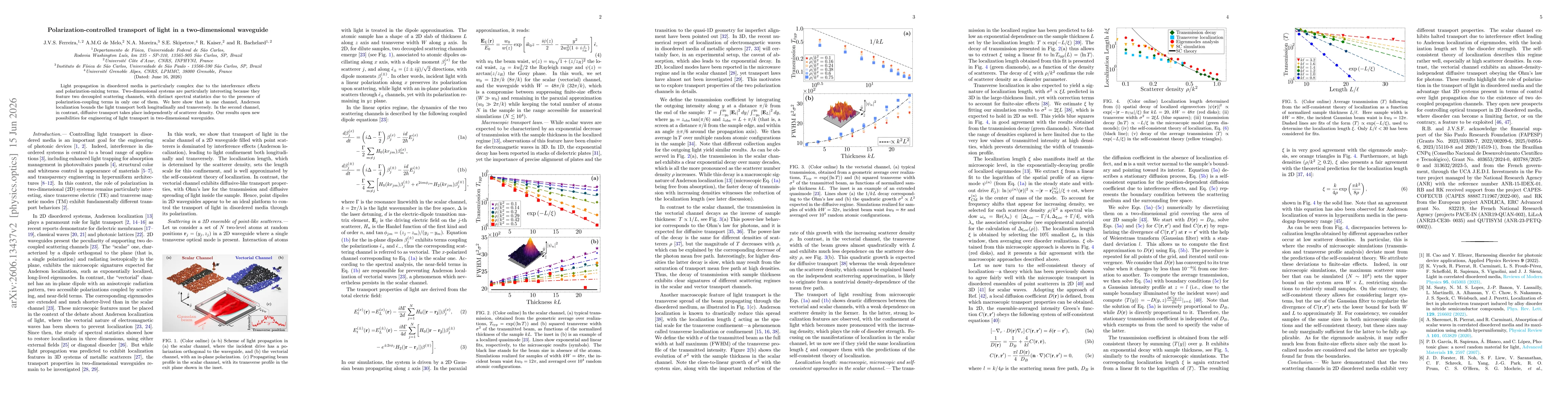 Thumbnail for Polarization-controlled transport of light in a two-dimensional waveguide