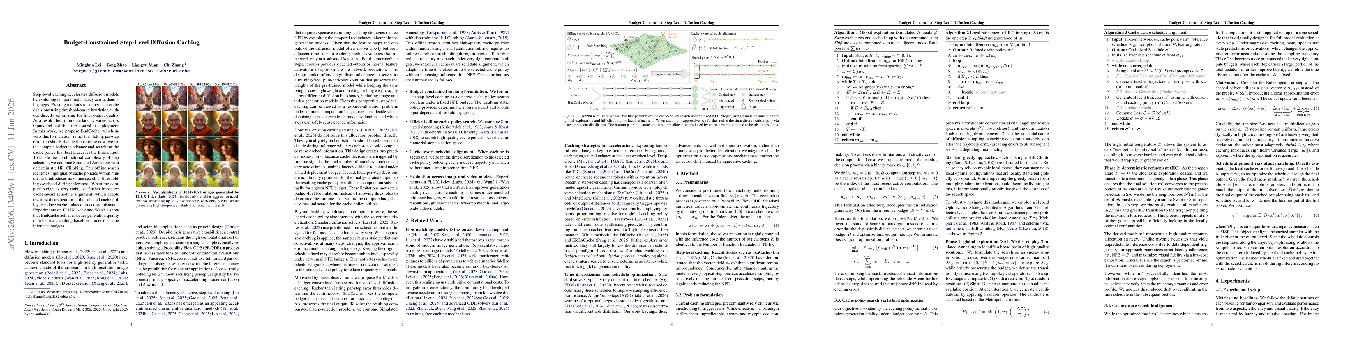 Thumbnail for Budget-Constrained Step-Level Diffusion Caching