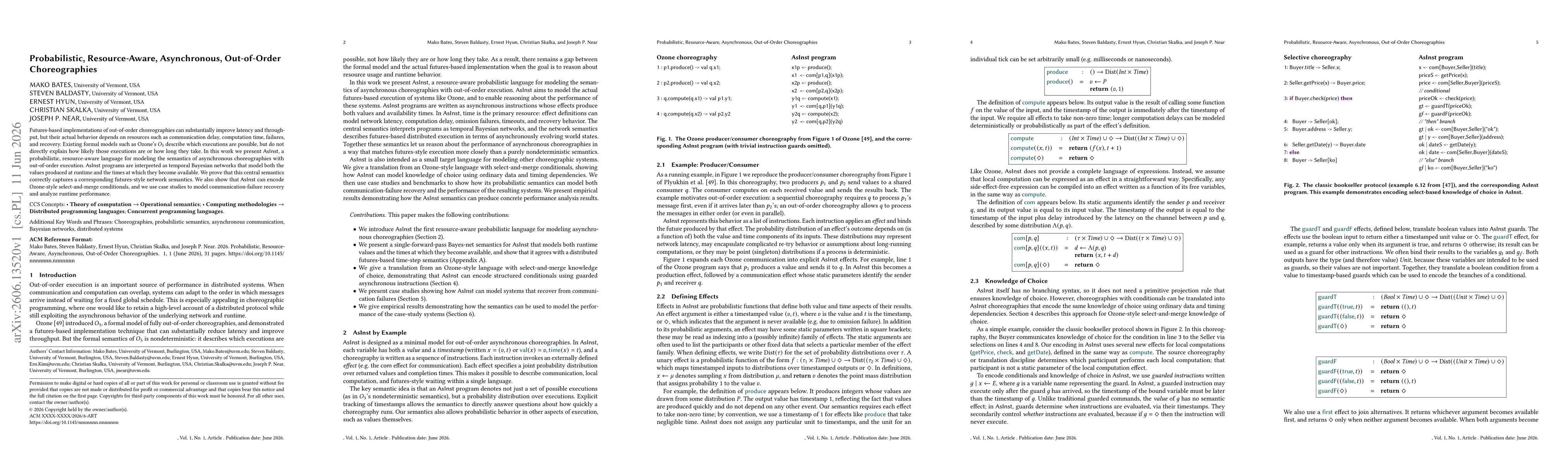 Thumbnail for Probabilistic, Resource-Aware, Asynchronous, Out-of-Order Choreographies