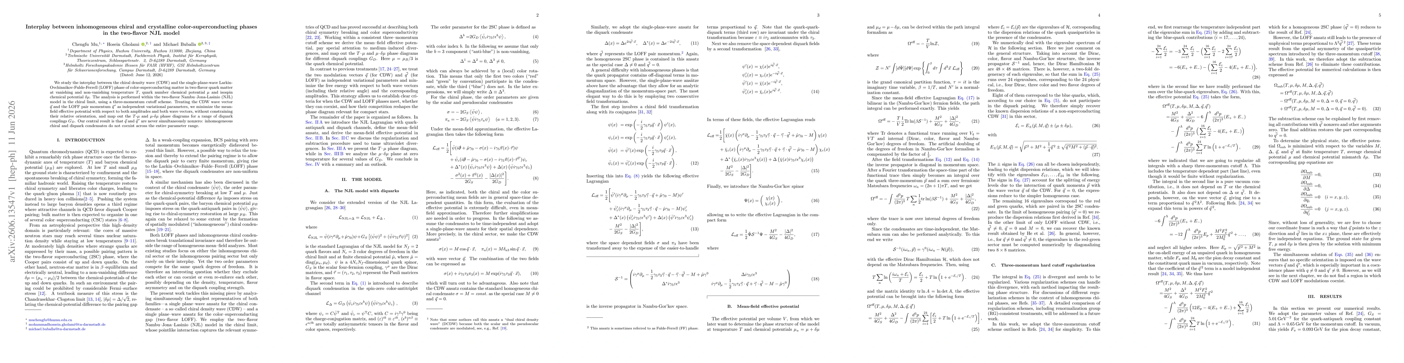 Thumbnail for Interplay between inhomogeneous chiral and crystalline color-superconducting phases in the two-flavor NJL model