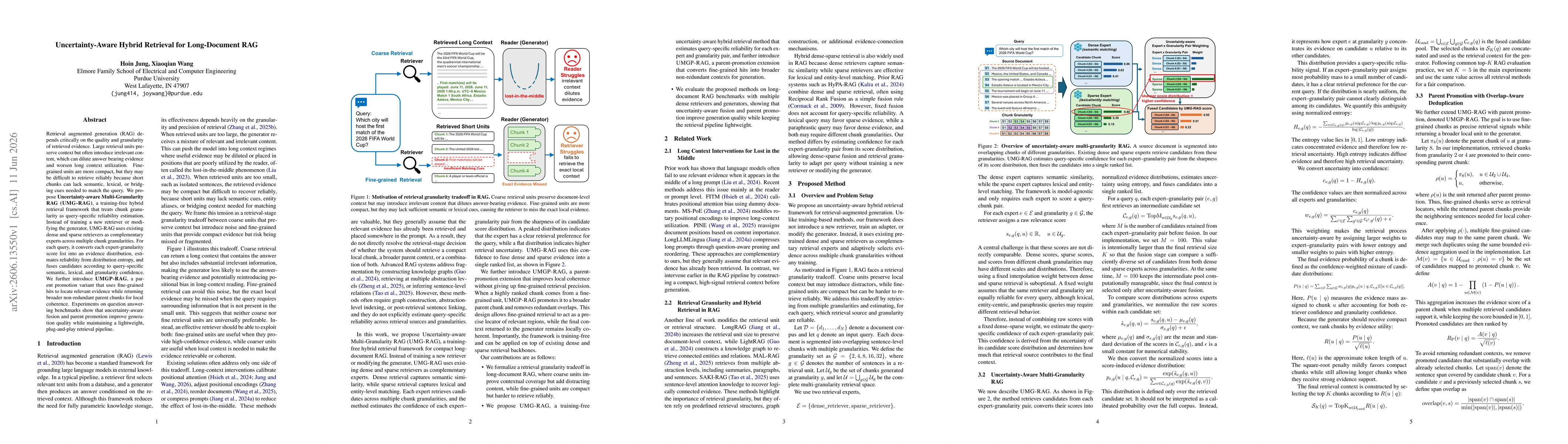 Thumbnail for Uncertainty-Aware Hybrid Retrieval for Long-Document RAG