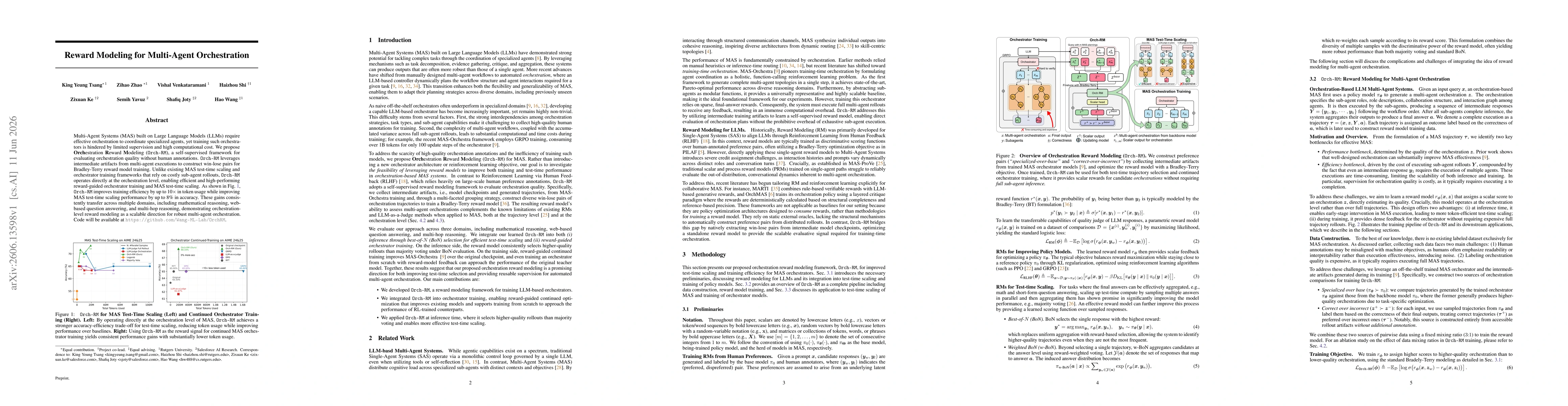 Thumbnail for Reward Modeling for Multi-Agent Orchestration