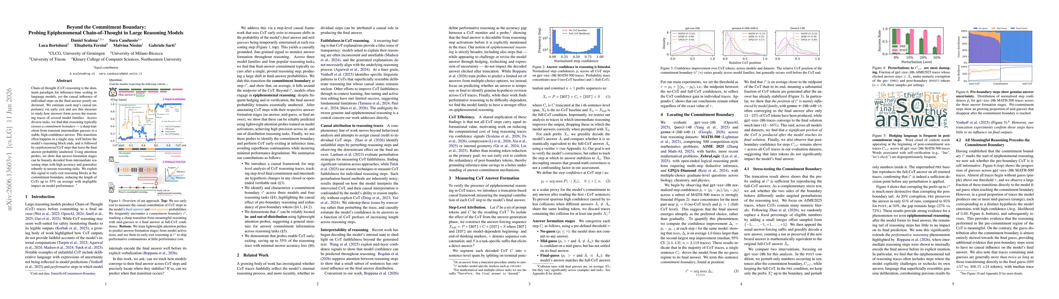 Thumbnail for Beyond the Commitment Boundary: Probing Epiphenomenal Chain-of-Thought in Large Reasoning Models