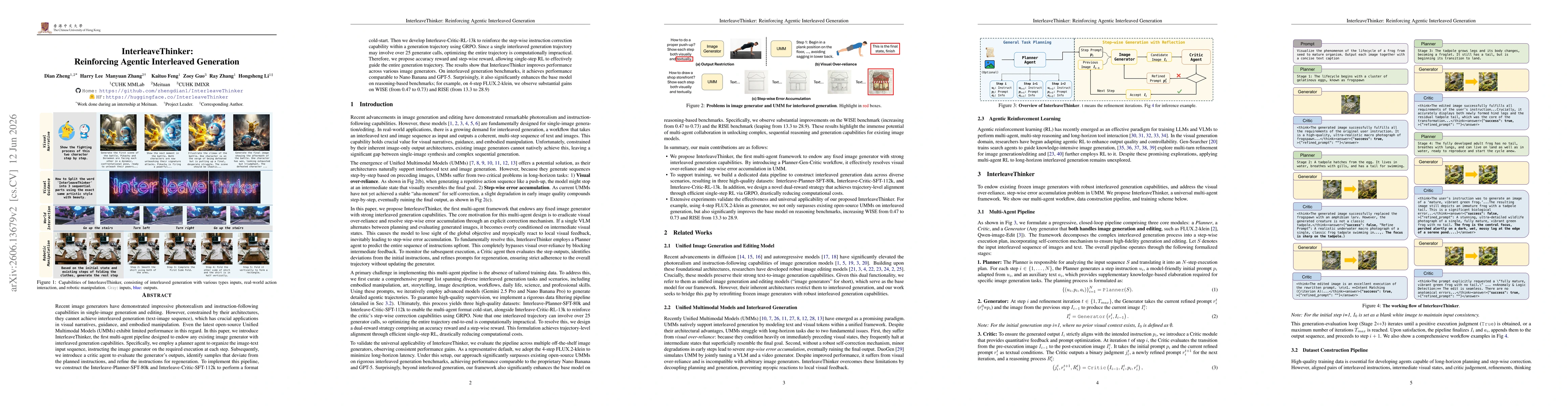 Thumbnail for InterleaveThinker: Reinforcing Agentic Interleaved Generation