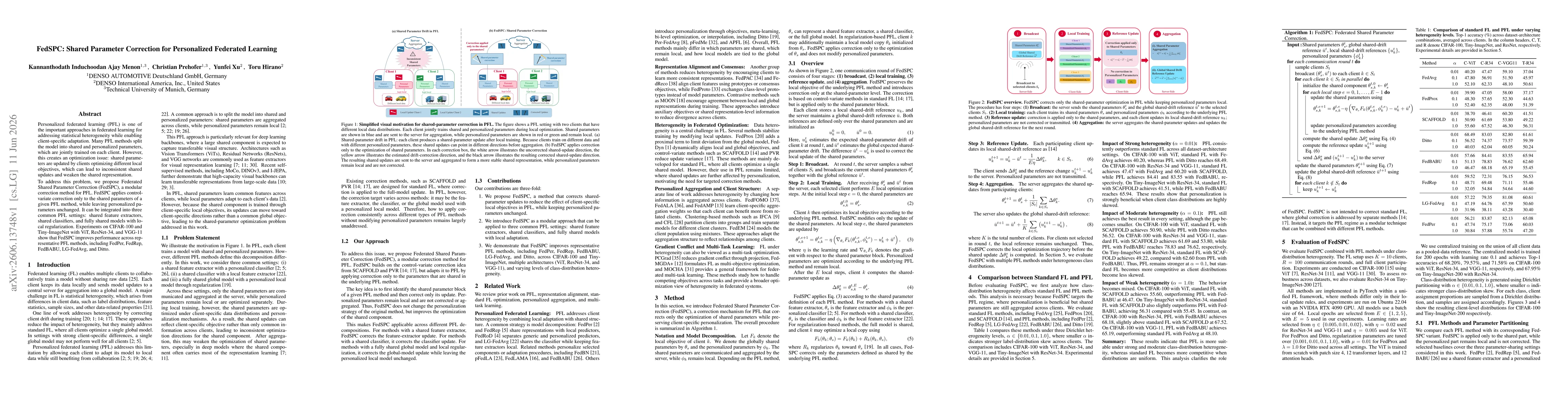 Thumbnail for FedSPC: Shared Parameter Correction for Personalized Federated Learning