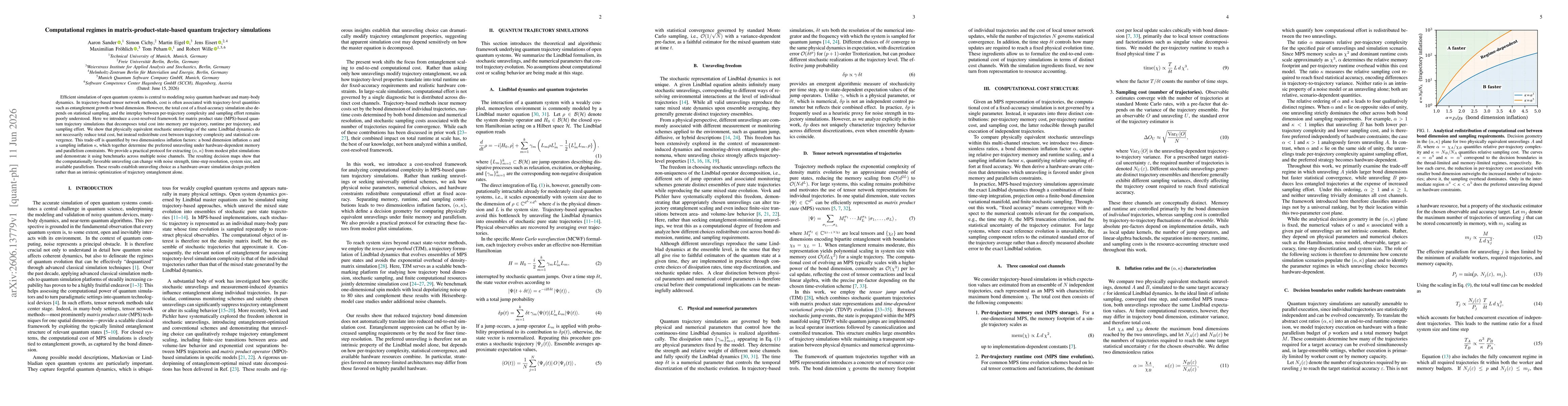 Thumbnail for Computational regimes in matrix-product-state-based quantum trajectory simulations