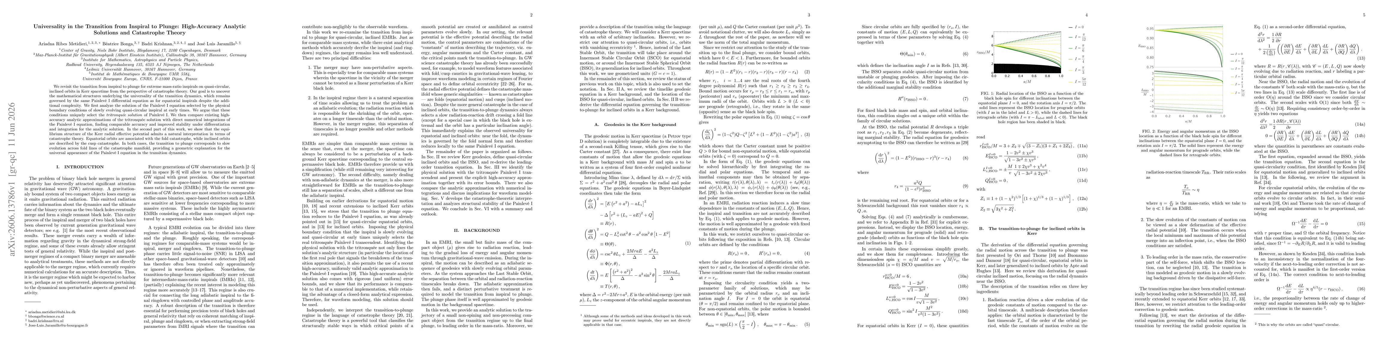 Thumbnail for Universality in the Transition from Inspiral to Plunge: High-Accuracy Analytic Solutions and Catastrophe Theory