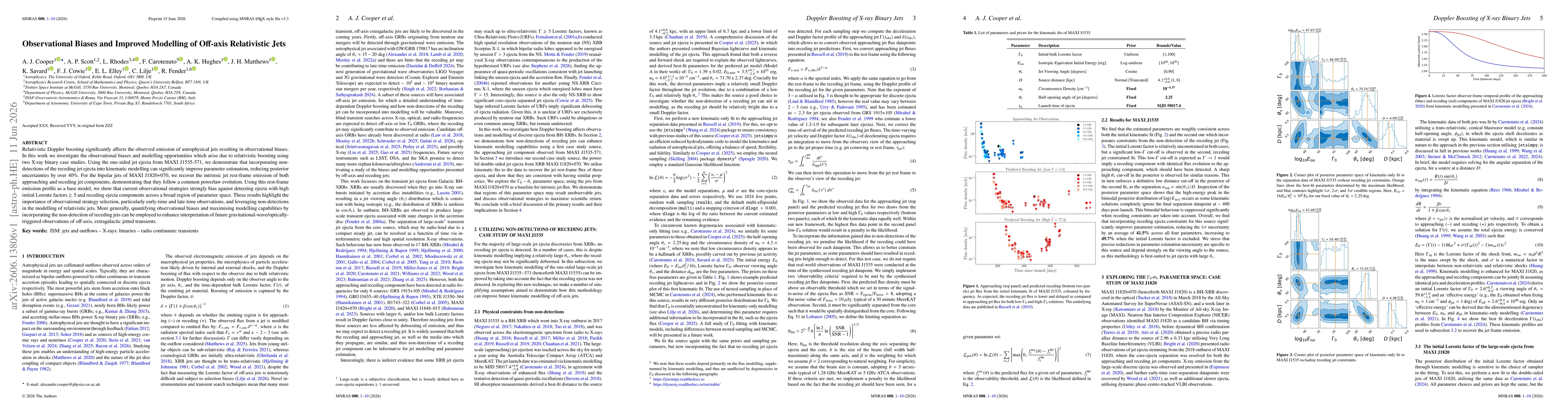 Thumbnail for Observational Biases and Improved Modelling of Off-axis Relativistic Jets
