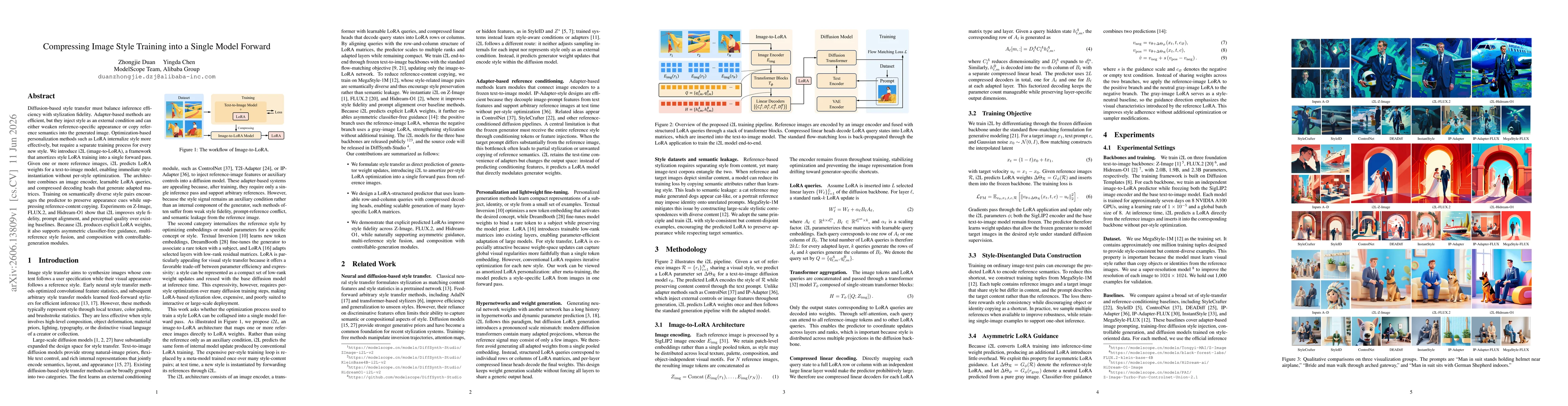 Thumbnail for Compressing Image Style Training into a Single Model Forward