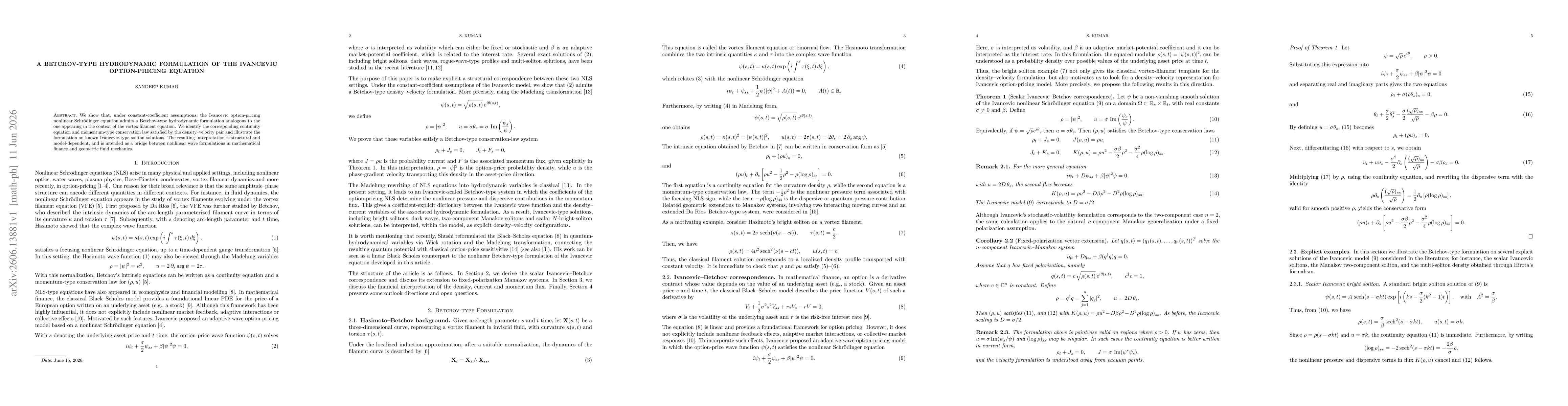 Thumbnail for A Betchov-Type Hydrodynamic Formulation of the Ivancevic Option-Pricing Equation