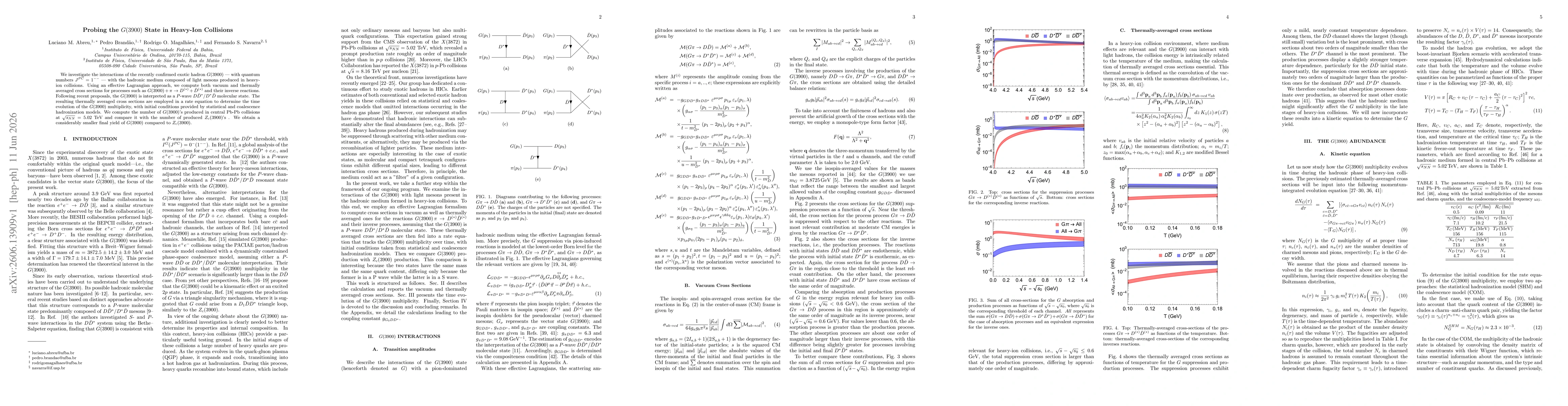 Thumbnail for Probing the $G(3900)$ State in Heavy-Ion Collisions