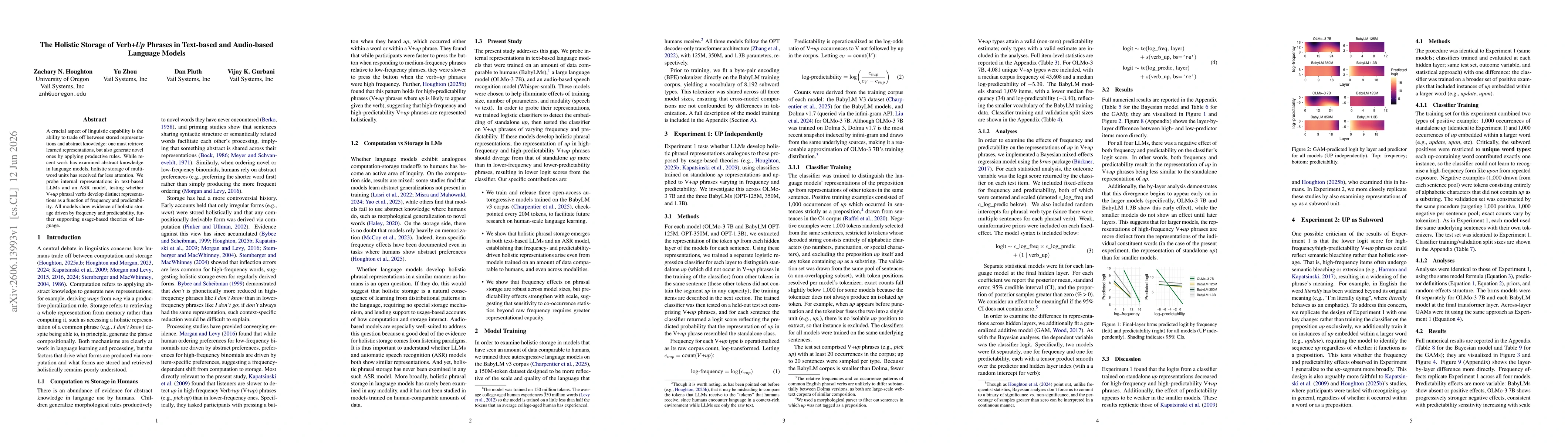 Thumbnail for The Holistic Storage of Verb+Up Phrases in Text-based and Audio-based Language Models