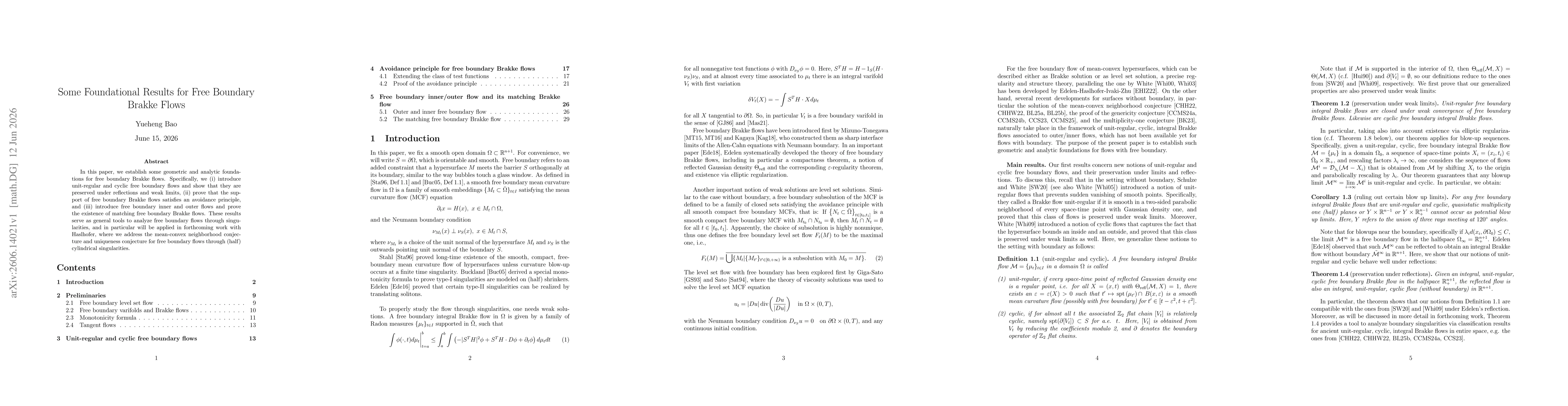 Thumbnail for Some Foundational Results for Free Boundary Brakke Flows